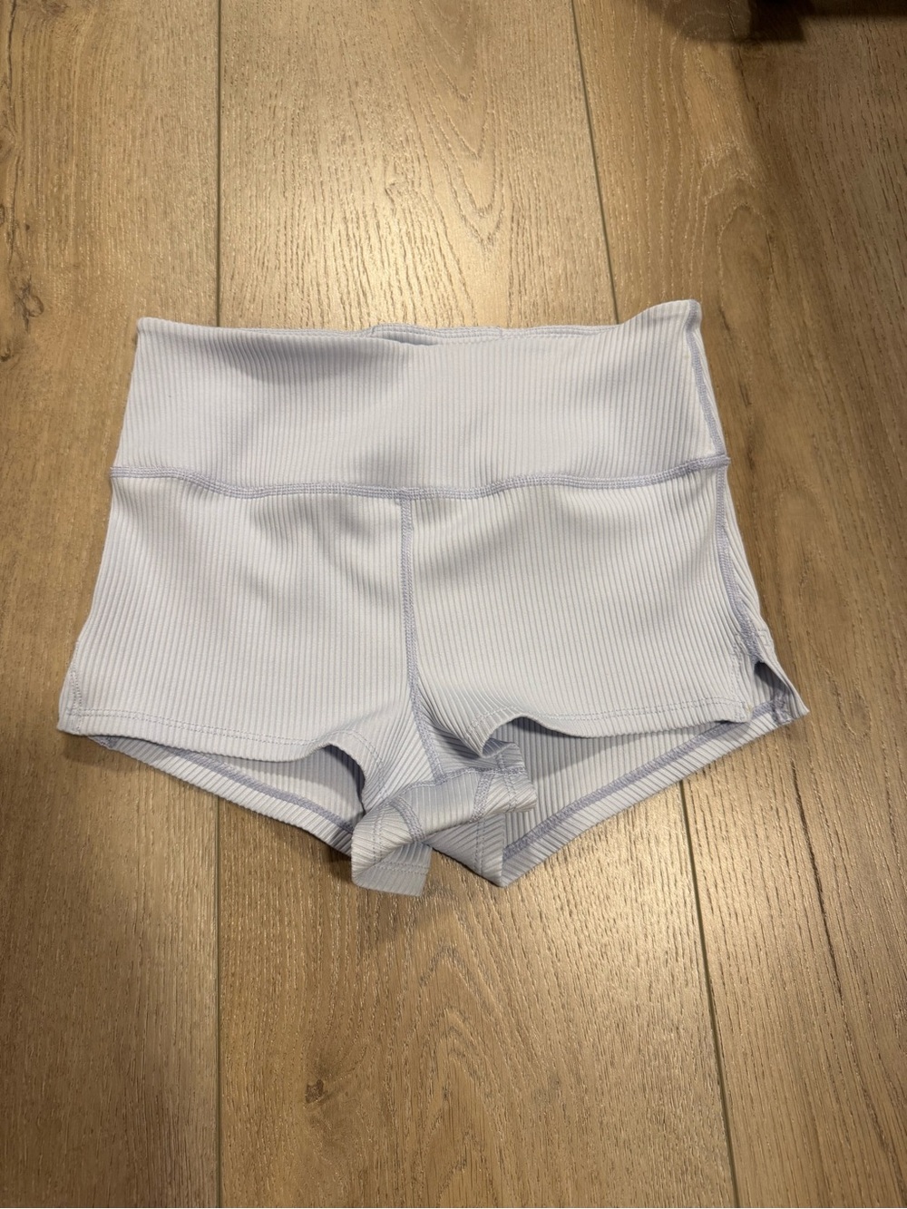Free People Settle in the Court High Rise Ribbed Shorts